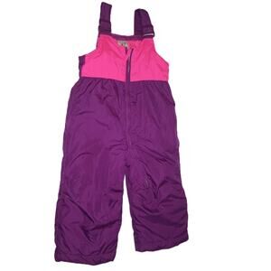 Zero Xposure Toddler Girl Fleece Top Ski Snowboard Bib Overalls Purple Sz M G002